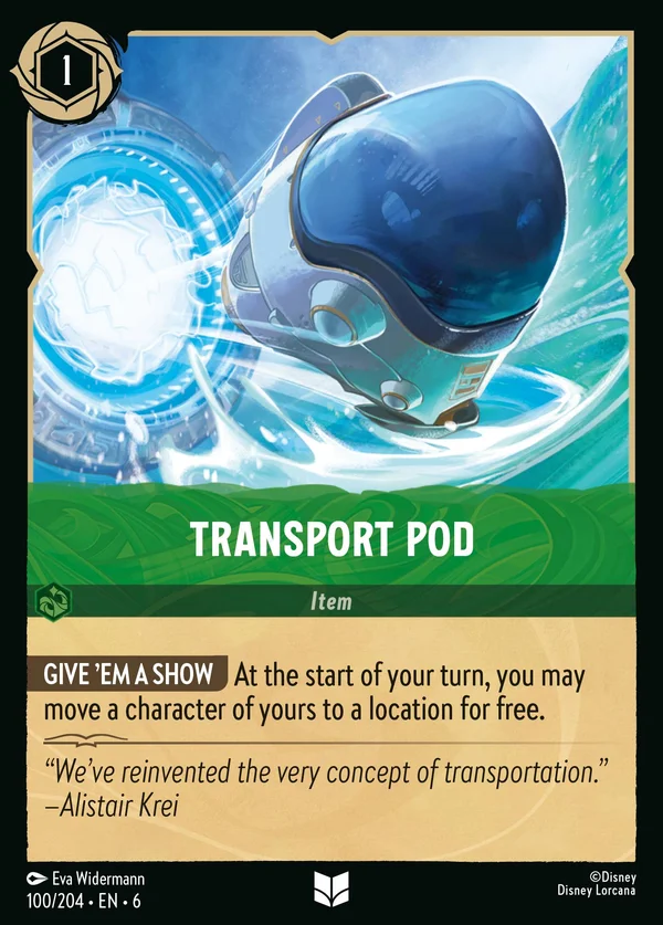 Capsula di Trasporto — Disney Lorcana Oggetto card from Azurite Sea