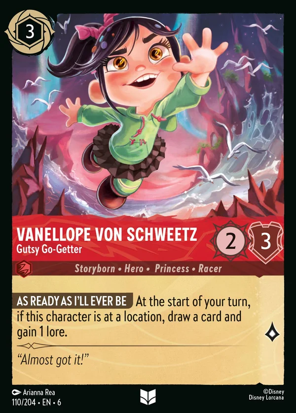 Vanellope von Schweetz - Ambiziosa e Intraprendente — Disney Lorcana Personaggio card from Azurite Sea