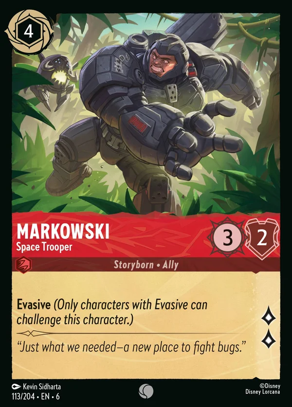 Markowski - Soldato Spaziale — Disney Lorcana Personaggio card from Azurite Sea