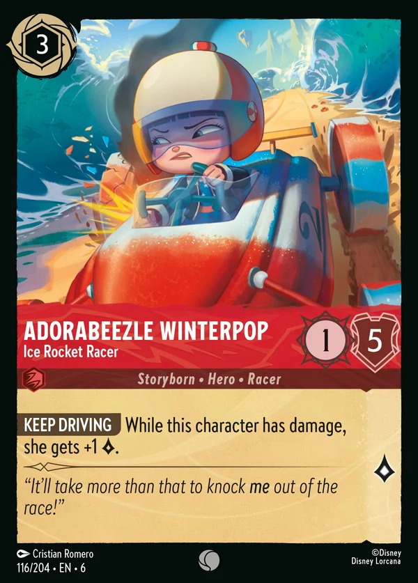 Adorabeezle Winterpop - Pilota di Ghiaccioli — Disney Lorcana Personaggio card from Azurite Sea