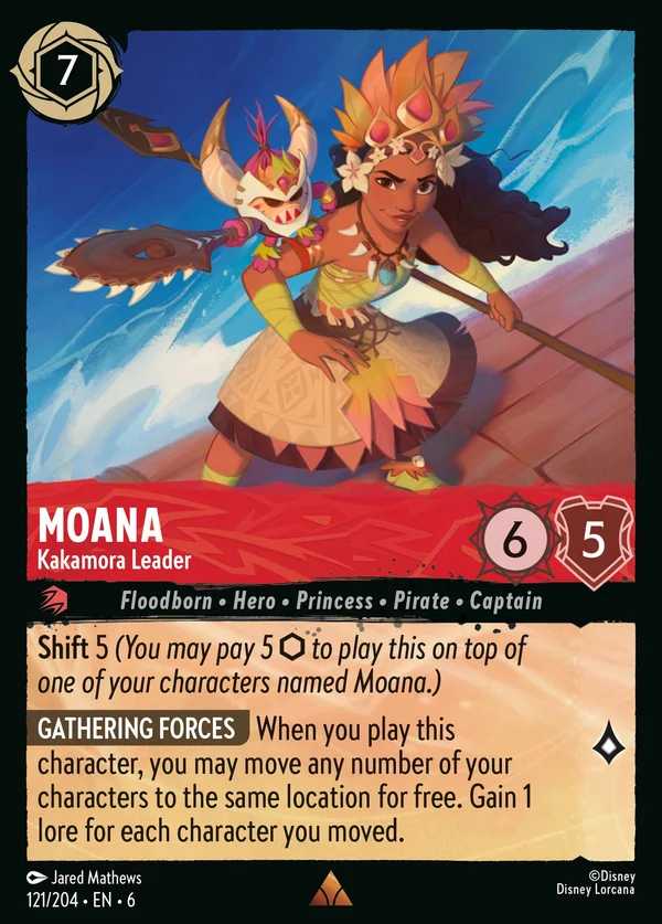 Vaiana - Leader dei Kakamora — Disney Lorcana Personaggio card from Azurite Sea