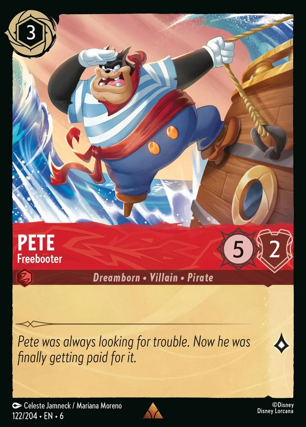 Gambadilegno - Filibustiere — Disney Lorcana Personaggio card from Azurite Sea