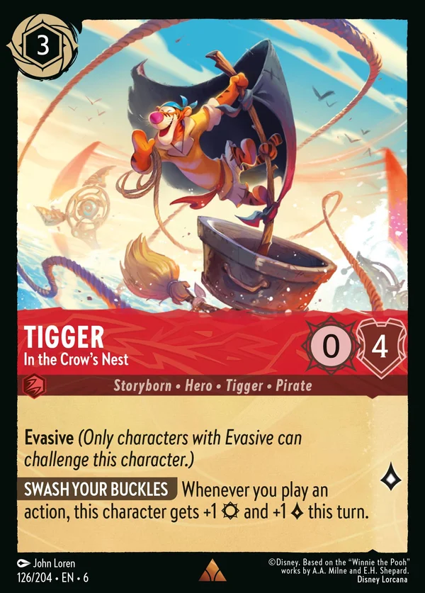 Tigro - Nella Coffa — Disney Lorcana Personaggio card from Azurite Sea