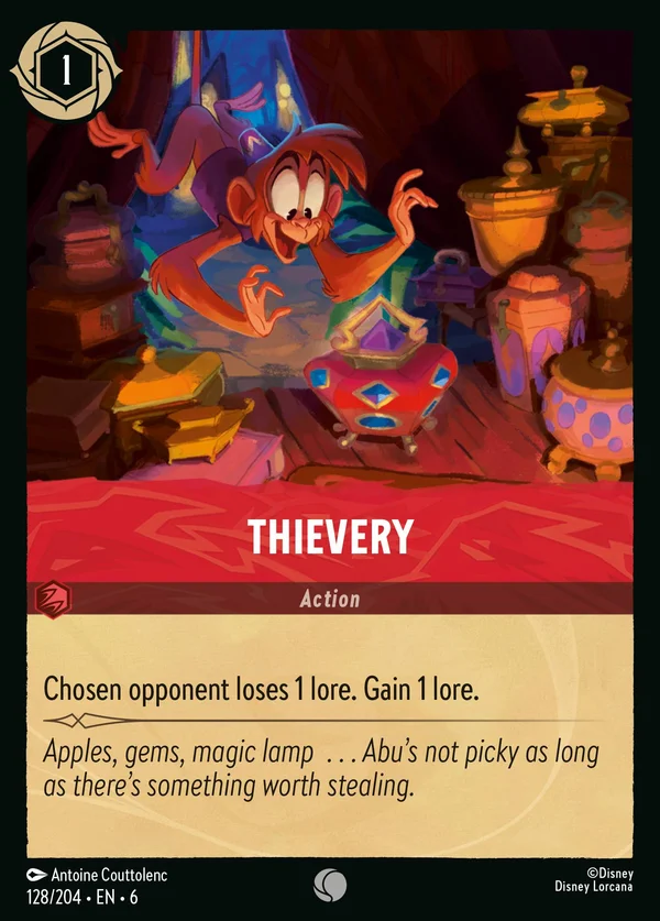 Furto — Disney Lorcana Azione card from Azurite Sea