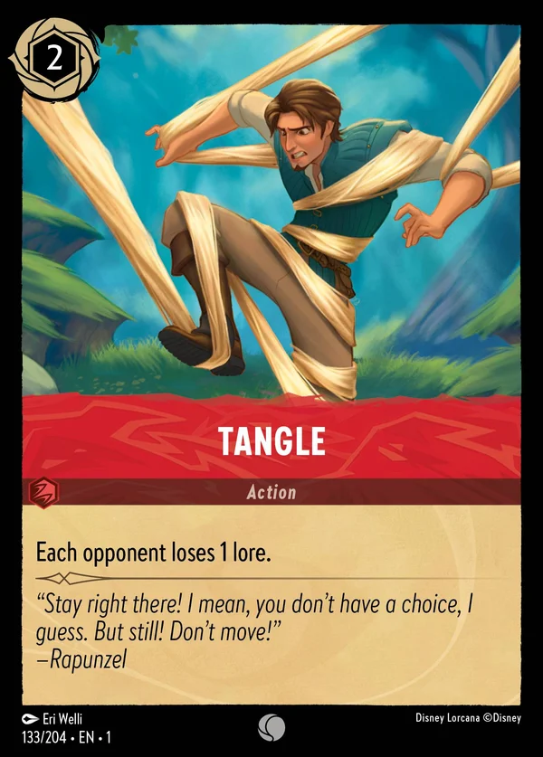 Tangle — Disney Lorcana Action card from The First Chapter