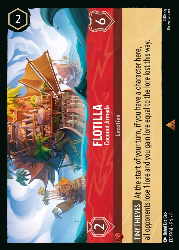 Flottiglia - Flotta di Noci di Cocco — Disney Lorcana Luogo card from Azurite Sea