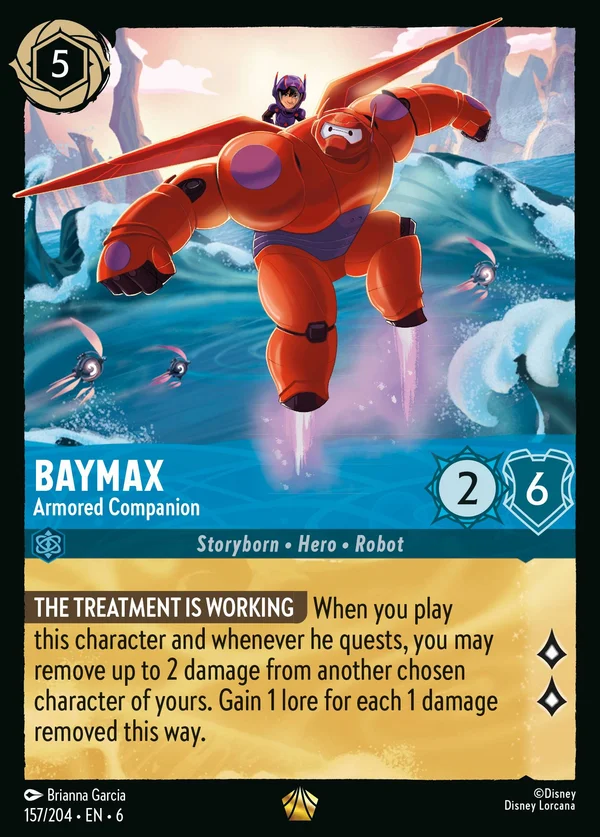 Baymax - Compagno Corazzato — Disney Lorcana Personaggio card from Azurite Sea
