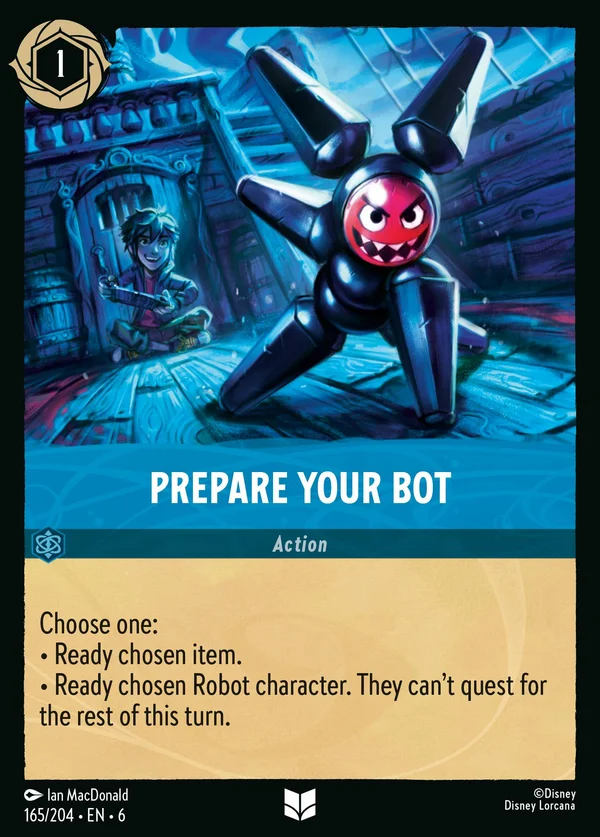 Prepara il tuo Robot — Disney Lorcana Azione card from Azurite Sea