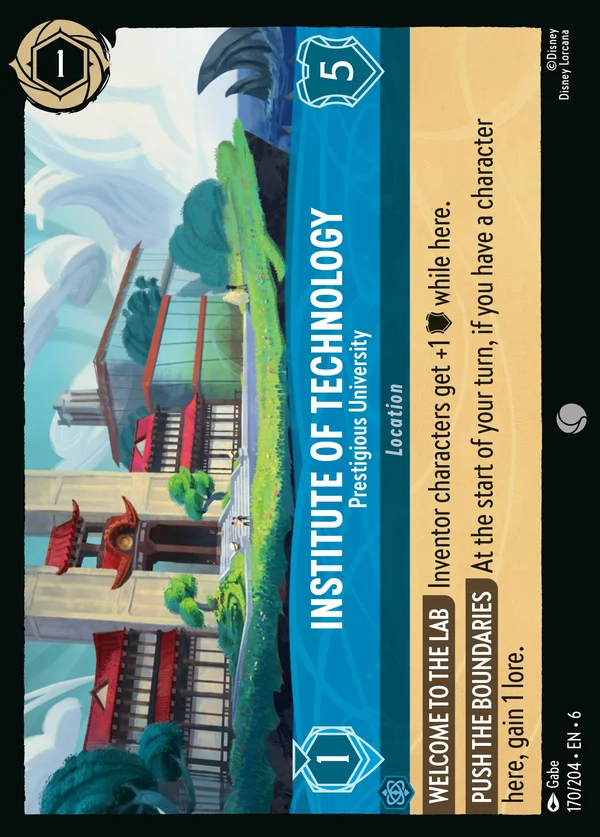 Istituto Tecnologico - Università Prestigiosa — Disney Lorcana Luogo card from Azurite Sea