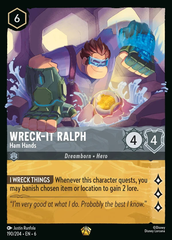 Ralph Spaccatutto - Spaccone — Disney Lorcana Personaggio card from Azurite Sea