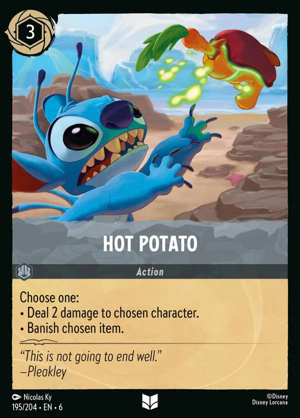 Patata Bollente — Disney Lorcana Azione card from Azurite Sea