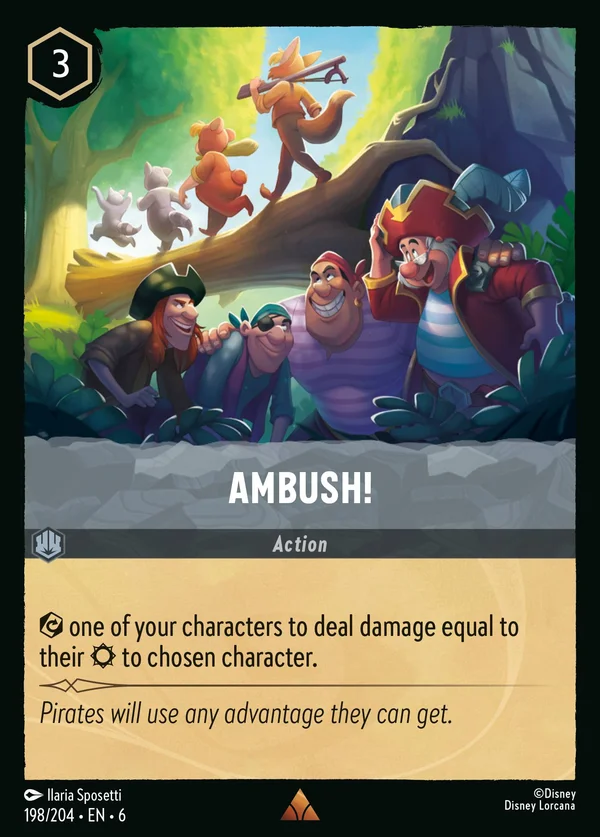 Imboscata! — Disney Lorcana Azione card from Azurite Sea