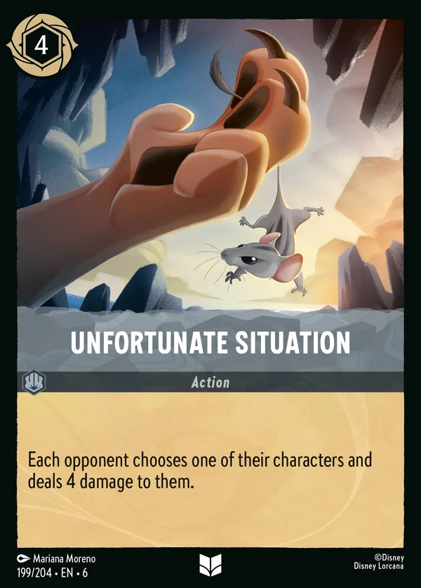 Situazione Sfortunata — Disney Lorcana Azione card from Azurite Sea