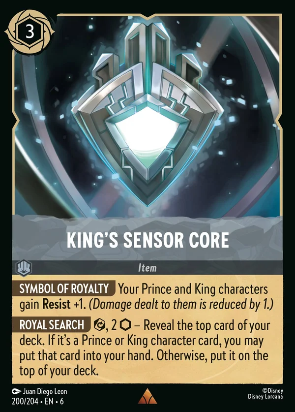 Nucleo Rivelatore del Re — Disney Lorcana Oggetto card from Azurite Sea