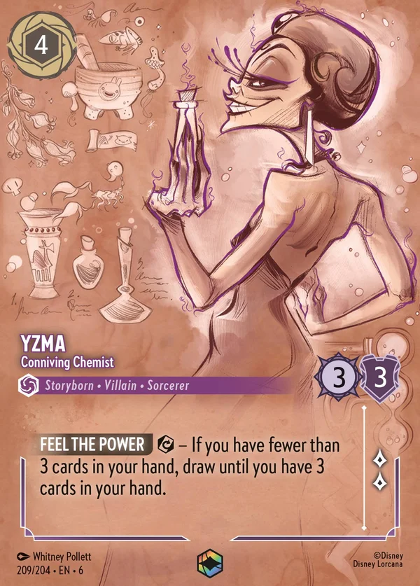 Yzma - Subdola Chimica — Disney Lorcana Personaggio card from Azurite Sea