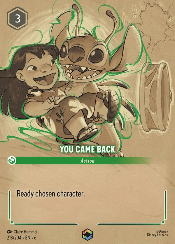Sei Tornato — Disney Lorcana Azione card from Azurite Sea