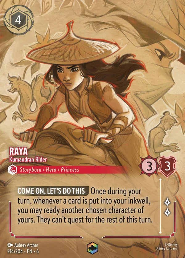 Raya - Cavallerizza di Kumandra — Disney Lorcana Personaggio card from Azurite Sea