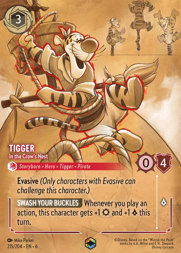 Tigro - Nella Coffa — Disney Lorcana Personaggio card from Azurite Sea