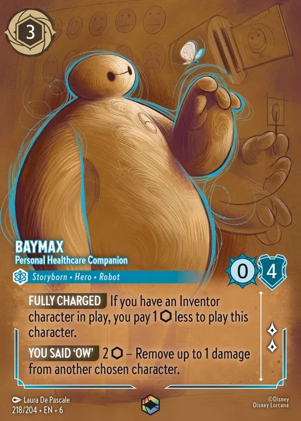 Baymax - Operatore Sanitario Personale — Disney Lorcana Personaggio card from Azurite Sea
