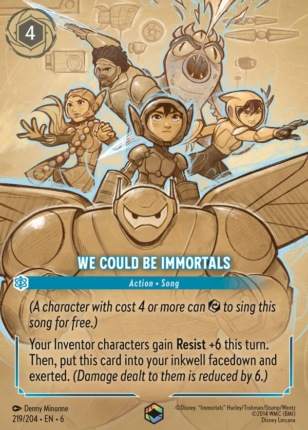 Saremo Immortali — Disney Lorcana Azione card from Azurite Sea
