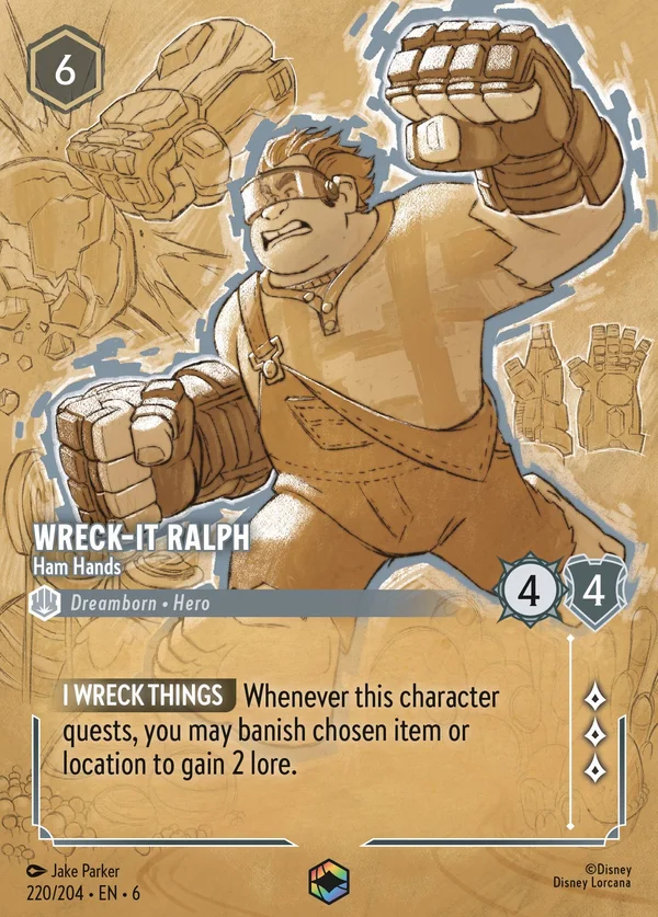 Ralph Spaccatutto - Spaccone — Disney Lorcana Personaggio card from Azurite Sea