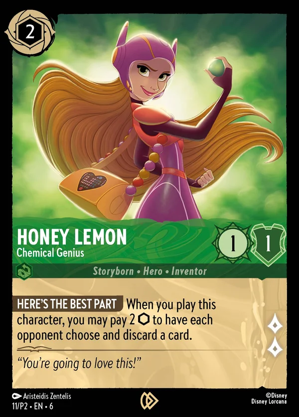 Honey Lemon - Genio della Chimica — Disney Lorcana Personaggio card from Azurite Sea