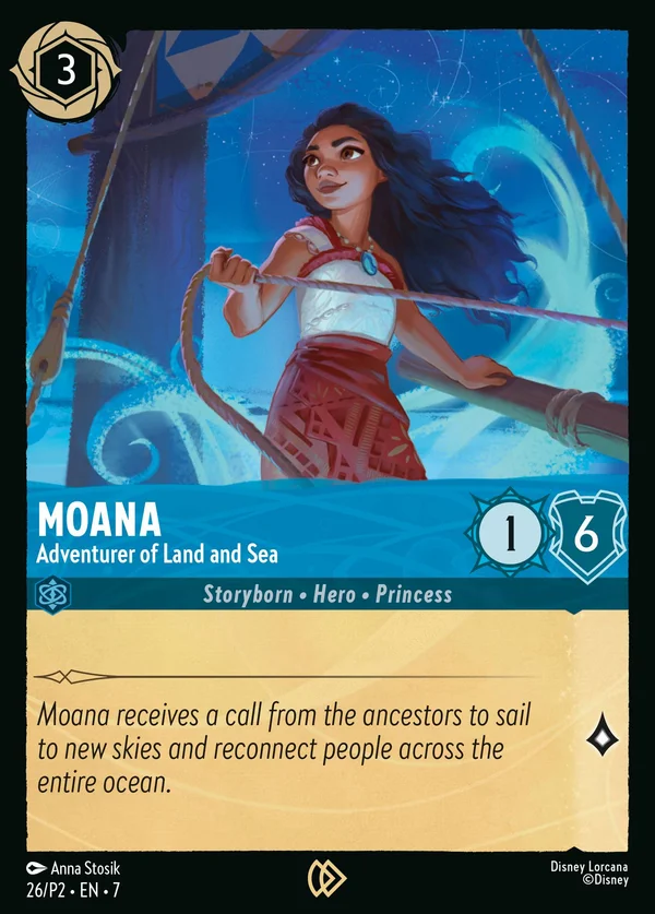 Vaiana - Avventuriera per Terra e per Mare — Disney Lorcana Personaggio card from Archazia's Island