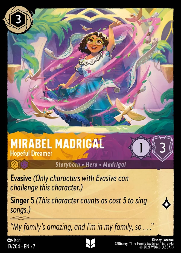 Mirabel Madrigal - Hopeful Dreamer — Disney Lorcana Character card from Archazia's Island