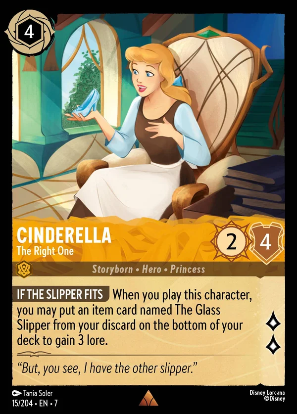 Cinderella - The Right One — Disney Lorcana Character card from Archazia's Island