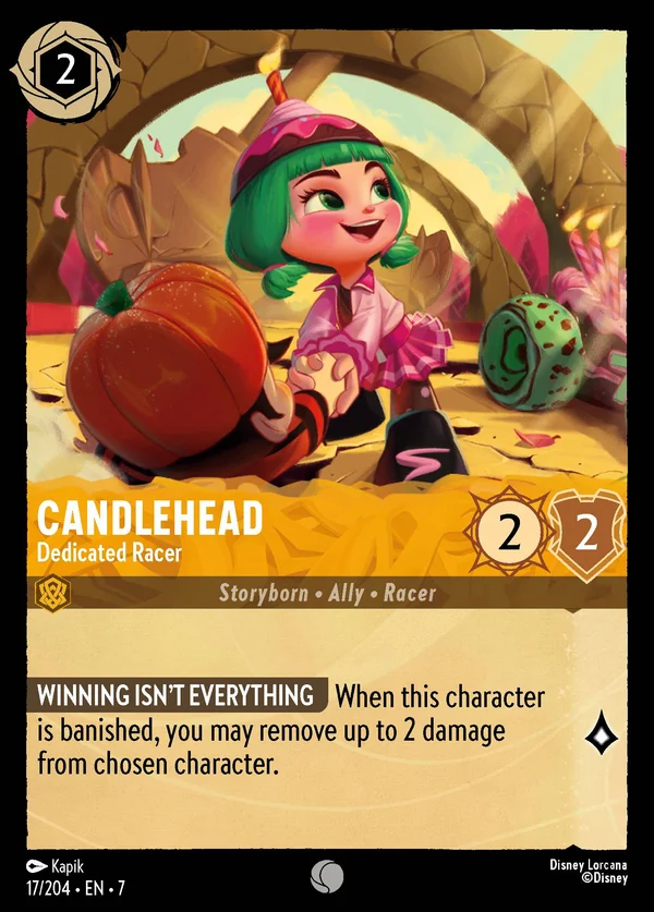 Candlehead - Pilota Altruista — Disney Lorcana Personaggio card from Archazia's Island