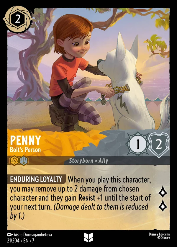 Penny - Umana di Bolt — Disney Lorcana Personaggio card from Archazia's Island