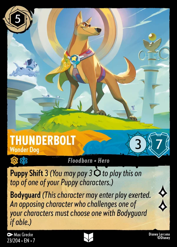 Fulmine - Cane Prodigio — Disney Lorcana Personaggio card from Archazia's Island