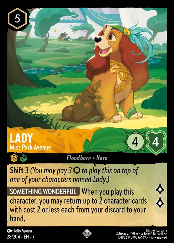 Lilli - Miss Parioli — Disney Lorcana Personaggio card from Archazia's Island