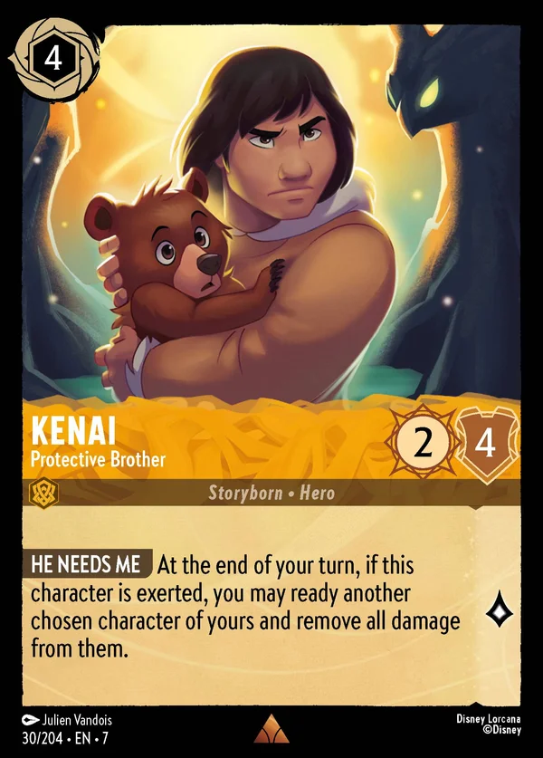 Kenai - Protective Brother — Disney Lorcana Character card from Archazia's Island