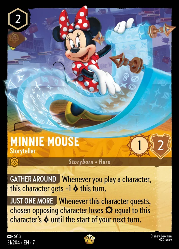 Minni - Narratrice — Disney Lorcana Personaggio card from Archazia's Island
