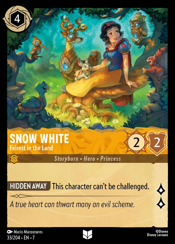 Biancaneve - La Più Bella del Reame — Disney Lorcana Personaggio card from Archazia's Island