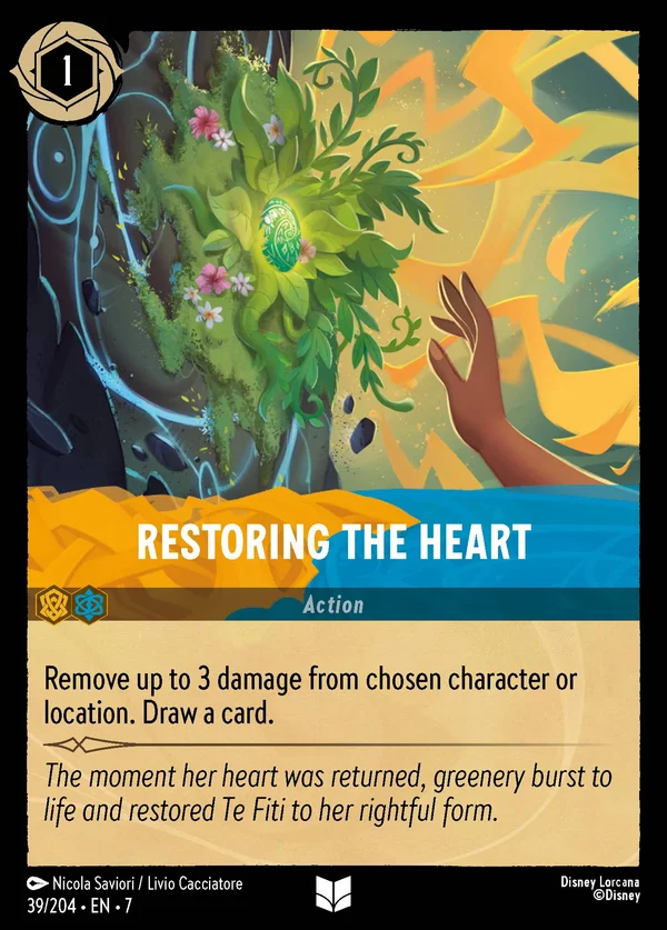 Restoring the Heart — Disney Lorcana Action card from Archazia's Island