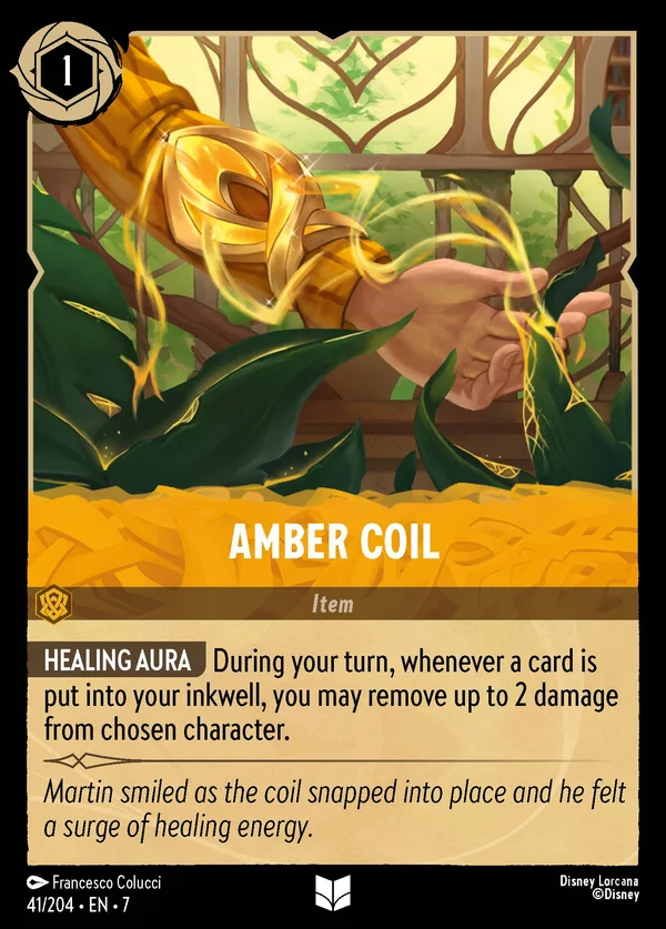 Spira d'Ambra — Disney Lorcana Oggetto card from Archazia's Island