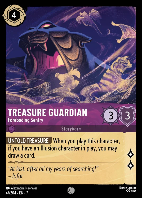 Guardiano del Tesoro - Sentinella Profetica — Disney Lorcana Personaggio card from Archazia's Island