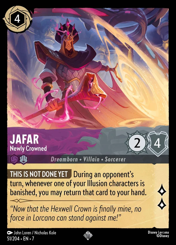 Jafar - Appena Incoronato — Disney Lorcana Personaggio card from Archazia's Island