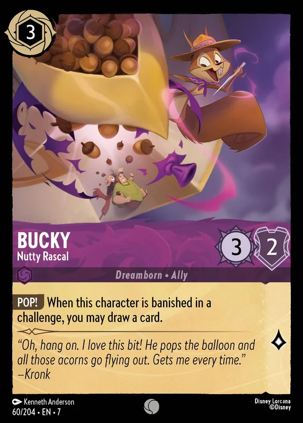Bucky - Bricconcello Svitato — Disney Lorcana Personaggio card from Archazia's Island
