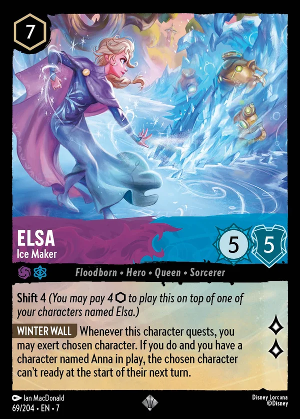 Elsa - Creaghiaccio — Disney Lorcana Personaggio card from Archazia's Island