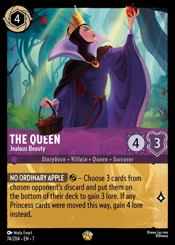 The Queen - Jealous Beauty — Disney Lorcana Character card from Archazia's Island