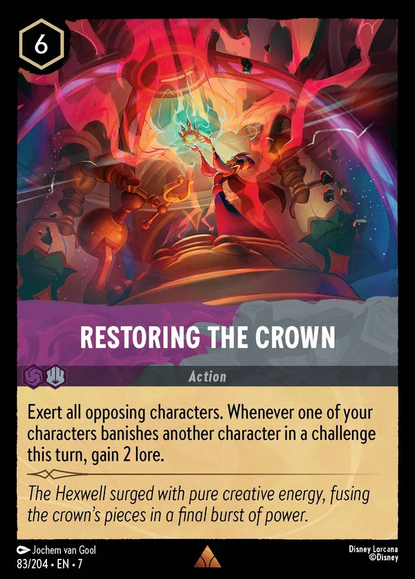 Restoring the Crown — Disney Lorcana Action card from Archazia's Island