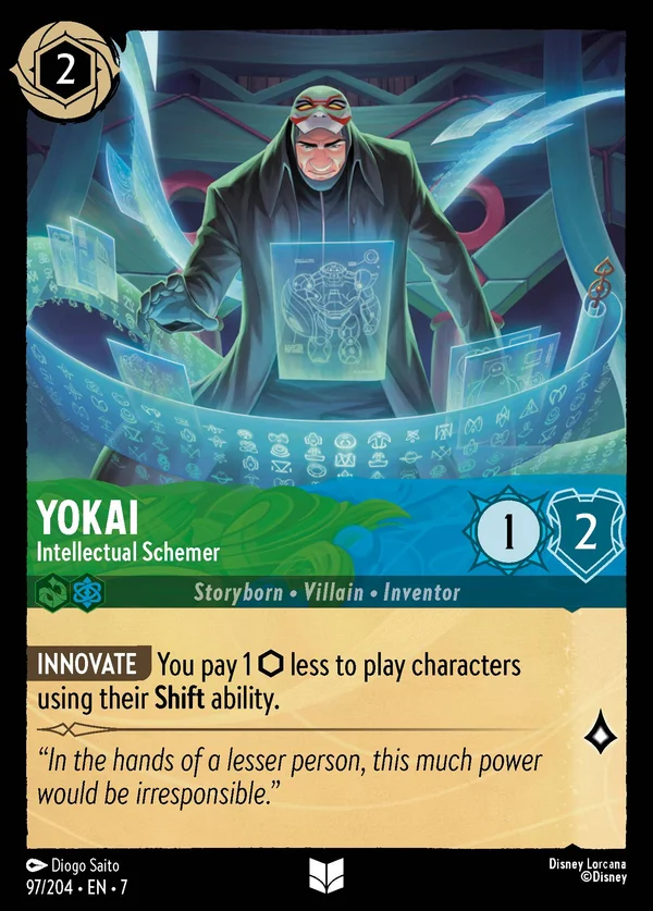 Yokai - Cospiratore Intellettuale — Disney Lorcana Personaggio card from Archazia's Island
