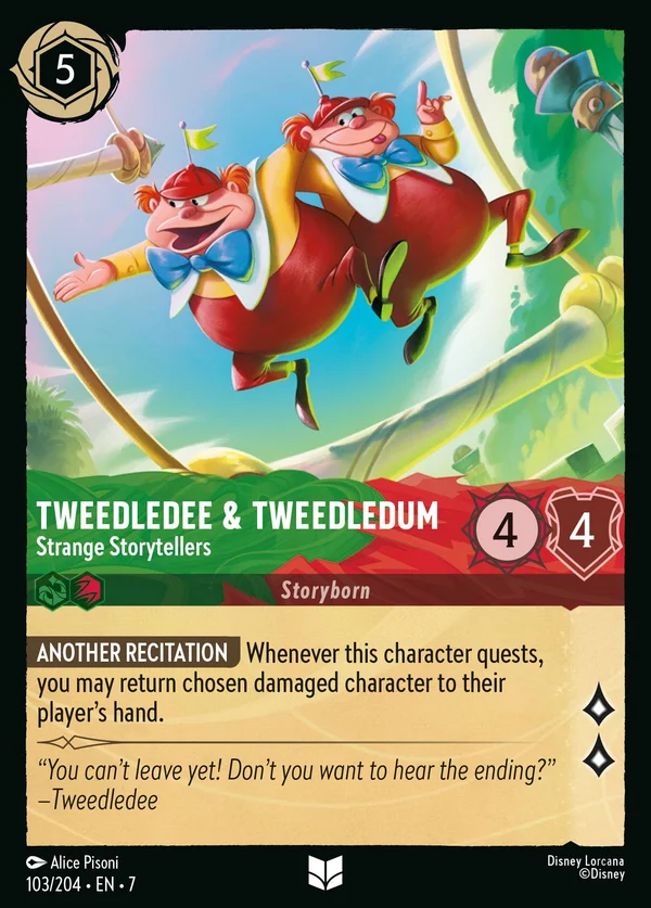Pinco Panco e Panco Pinco - Strani Cantastorie — Disney Lorcana Personaggio card from Archazia's Island
