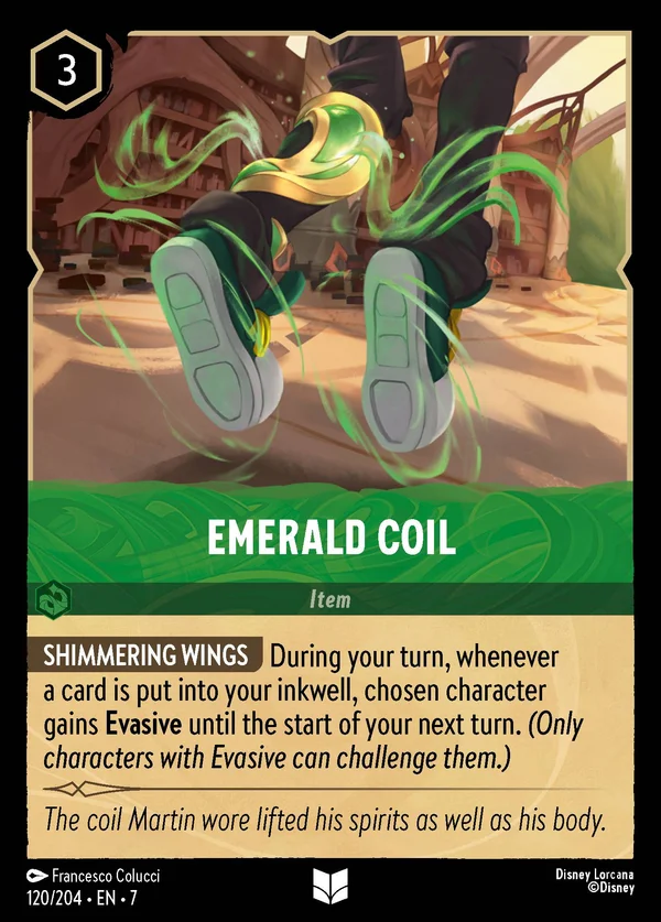 Spira di Smeraldo — Disney Lorcana Oggetto card from Archazia's Island
