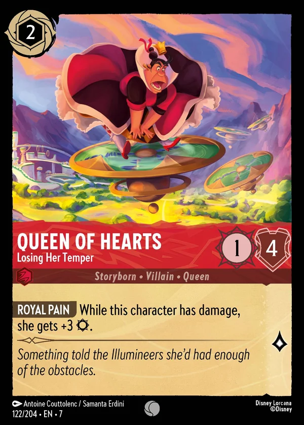 La Regina di Cuori - Che Perde le Staffe — Disney Lorcana Personaggio card from Archazia's Island