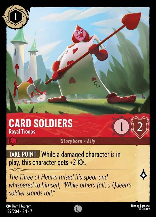 Carte Soldato - Truppe Reali — Disney Lorcana Personaggio card from Archazia's Island