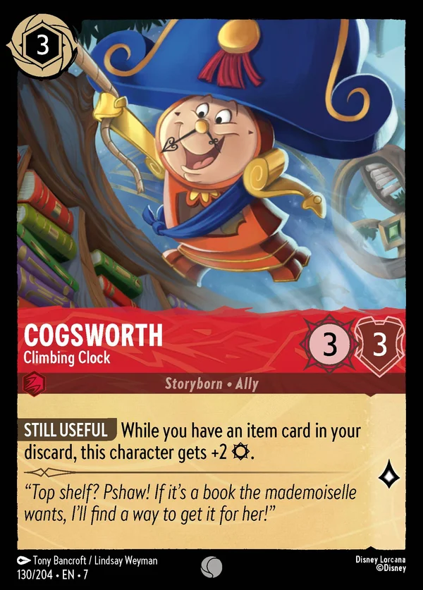 Tockins - Orologio Scalatore — Disney Lorcana Personaggio card from Archazia's Island
